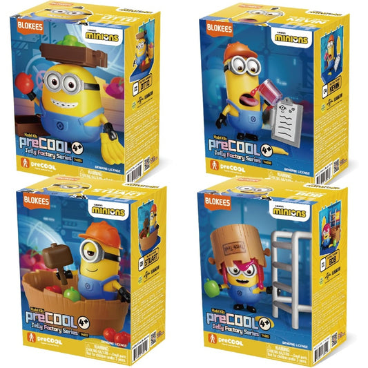 Blokees Minions - PreCool - Jelly Factory - Series 1 - Plastic Model Kits (Blind Box) CASE OF 8 - Action Figure da Collezione 74839