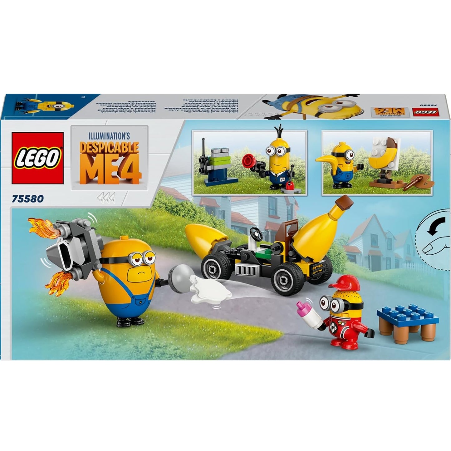 Lego - Cattivissimo Me 4 (75580) I Minions e l'Auto Banana Costruzione 136 pz 6+