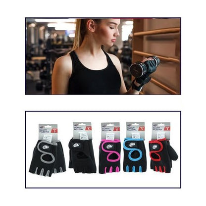 Guantini Allenamento Sollevamento Pesi Guanti Donna Palestra Fitness Colori Tg.M
