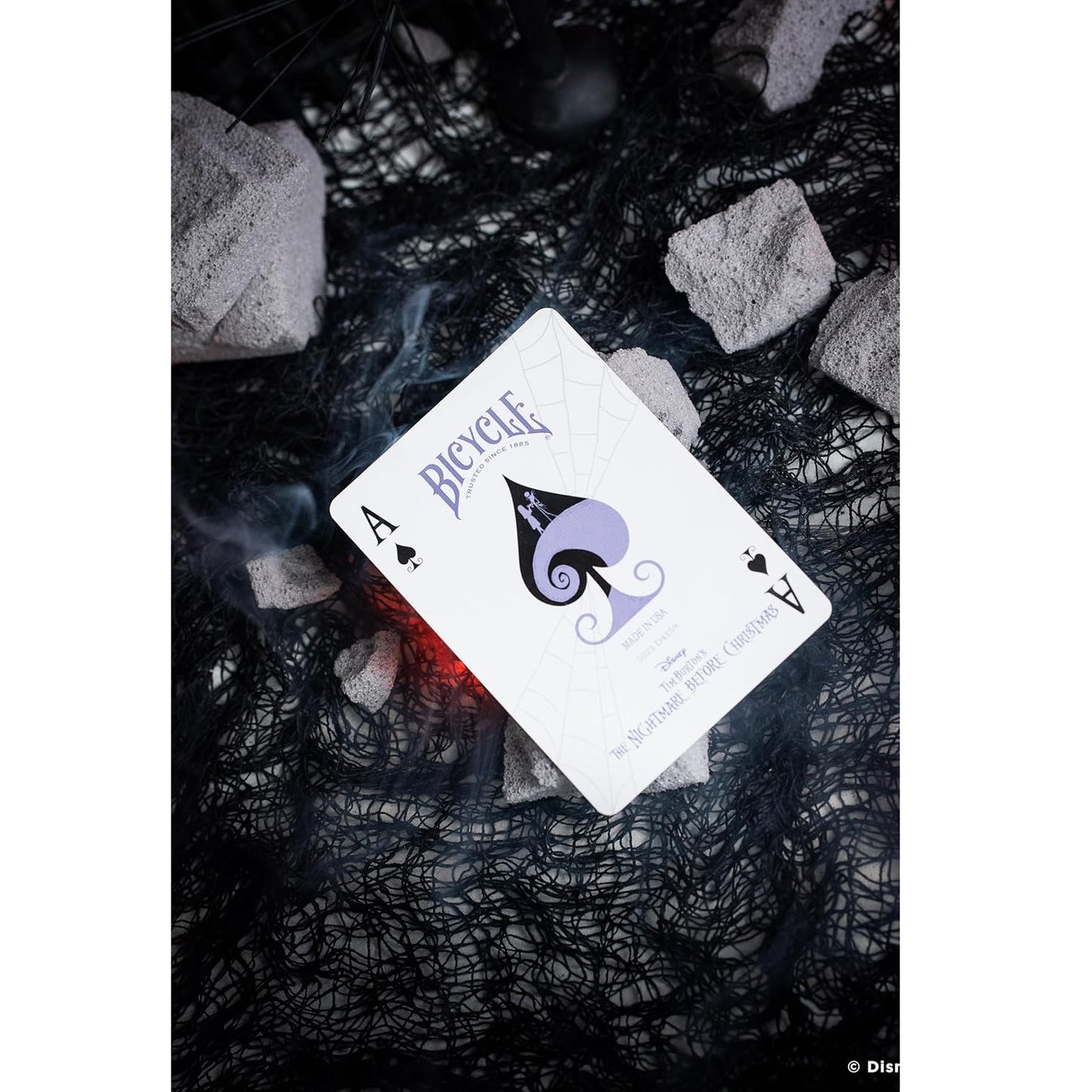 Bicycle - Disney (The Nightmare Before Christmas) - TNBC - Playing Cards - Mazzo di Carte da Collezione, Poker, Magia e Cardistry basato sul famoso film di Animzione Disney (Lo Strano Natale di Mr Jack Skellington)