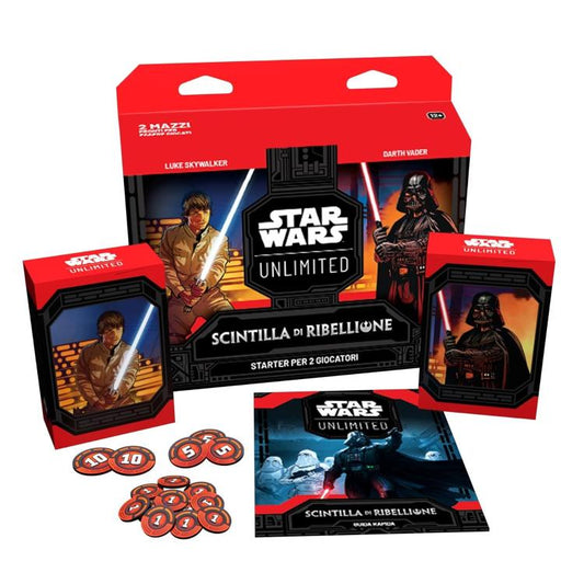 Star Wars Unlimited Starter Set 2 Giocatori Scintilla Di Ribellione Cioco Carte