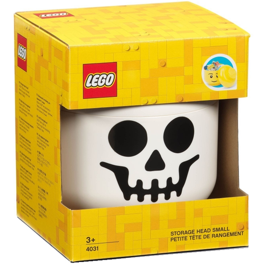 Lego 4031 Storage Head Small Skeleton Testa Portaoggetti Contenitore Costruzioni