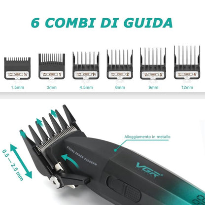 Vgr Salon Series V-003 Tagliacapelli Professionale Rasoio Elettrico Con Display