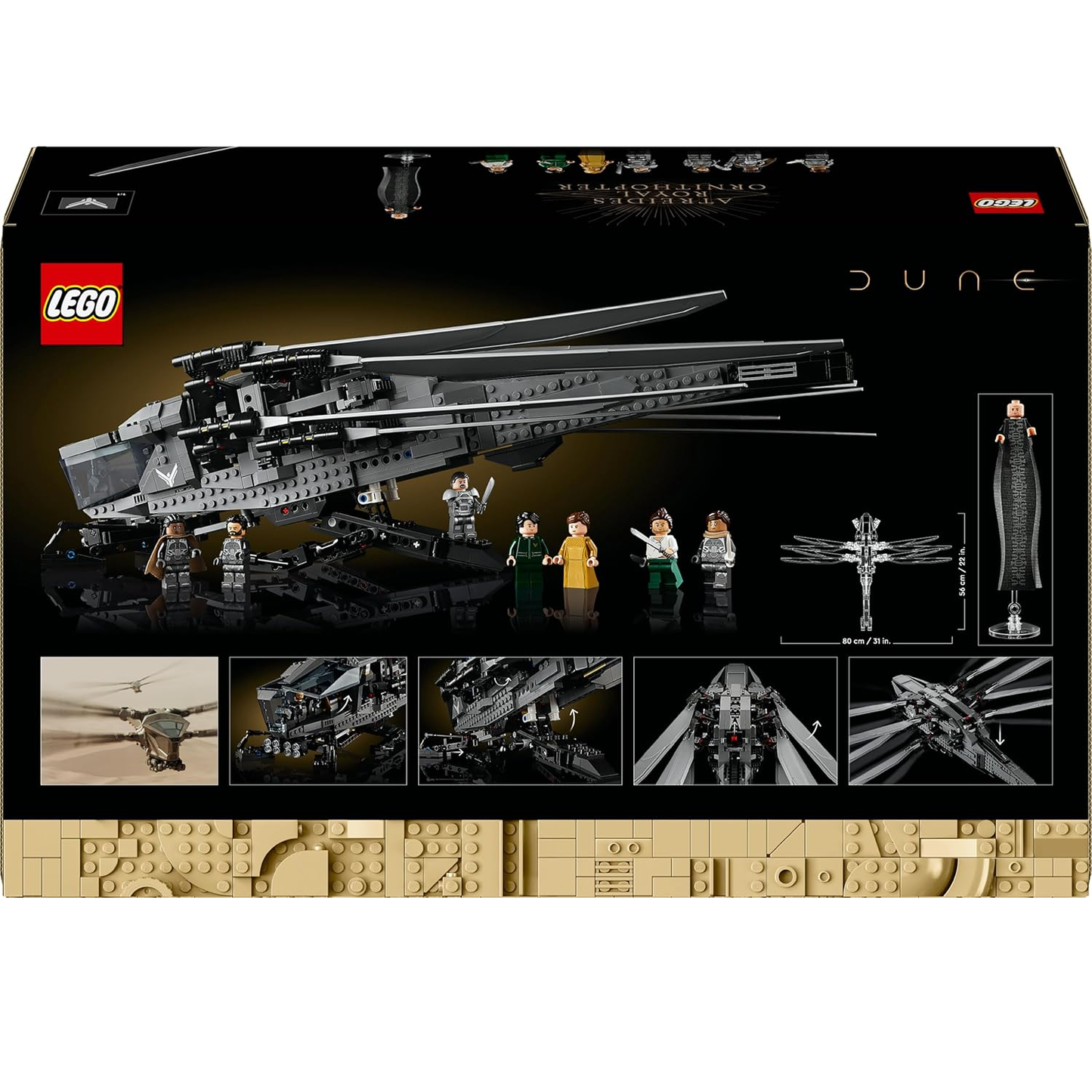 Lego - Icons 10327 Dune (Atreides Ornitottero Reale) 1369 pz 18+ Costruzioni