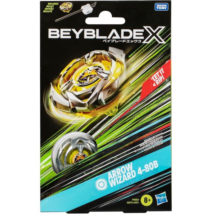 Hasbro - Beyblade X - Starter Pack Top (Arrow Wizard 4-80B) 1 Trottola (F9580)