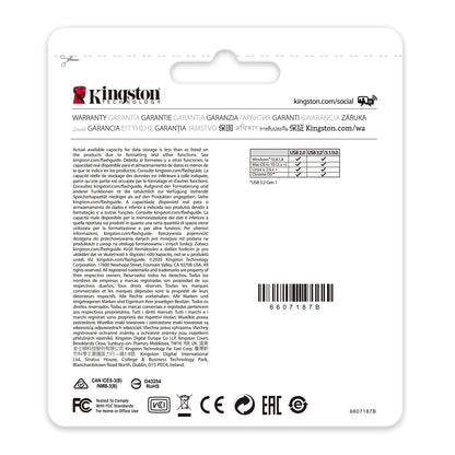 Kingston Pendrive 128GB DTKN/128GB Data Travel Kyson USB-A 3.2 Chiavetta Memoria Metal Argento PC 200MB/s