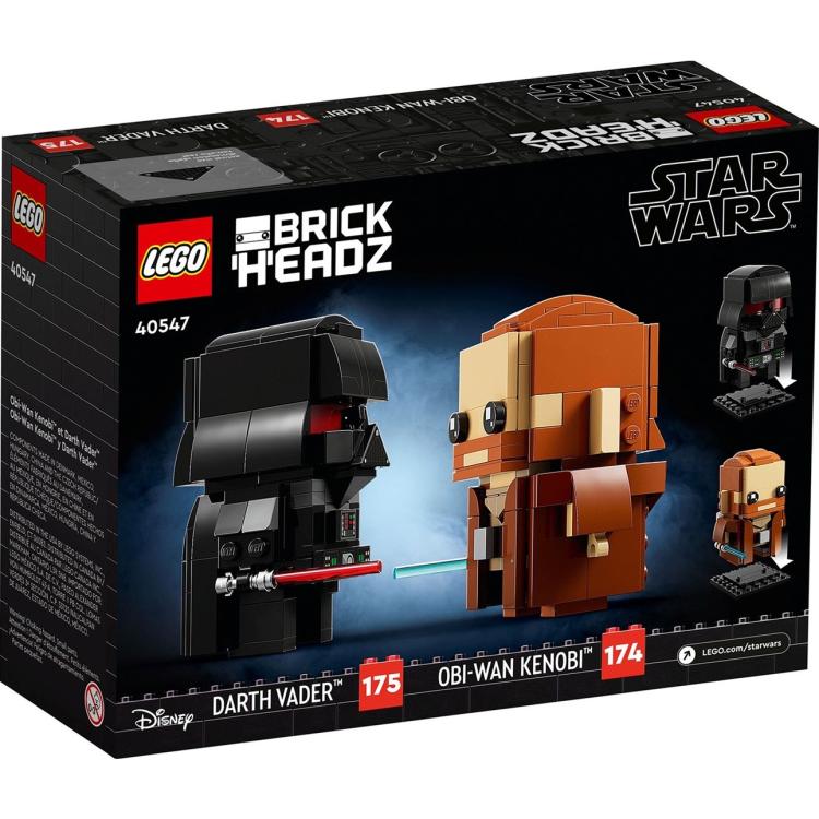 Lego - Brickheadz 40547 Star Wars (Darth Vader™ & Obi-Wan Kenobi™) 175Pz + 174Pz