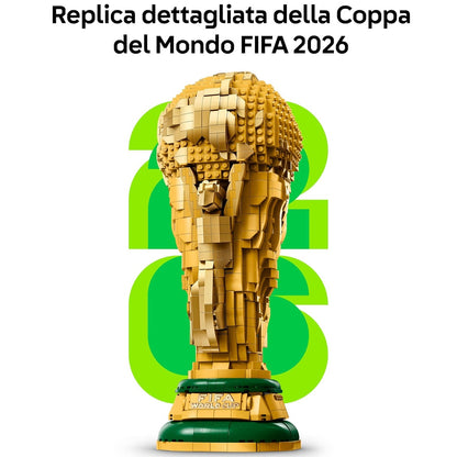 LEGO Editions 43020 (Trofeo Ufficiale della Coppa del Mondo FIFA) 2842 pcs Kit Modellismo per Action Figure 3D da Esposizione - Giocattolo Decorazione Cameretta - Regalo per Bambini e Bambine da 10 Anni e Fan Adulti Sport Calcio (World Cup 2026)