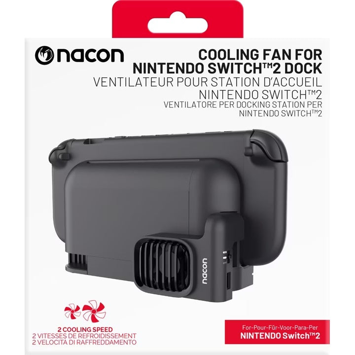 Nacon Cooling Fan Kit Ventilazione Raffreddamento per Docking Nintendo Switch 2