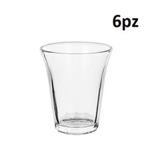 Set 6 Bicchieri Tazzine Per Caffè Espresso Vetro Trasparente Shot Cicchetti