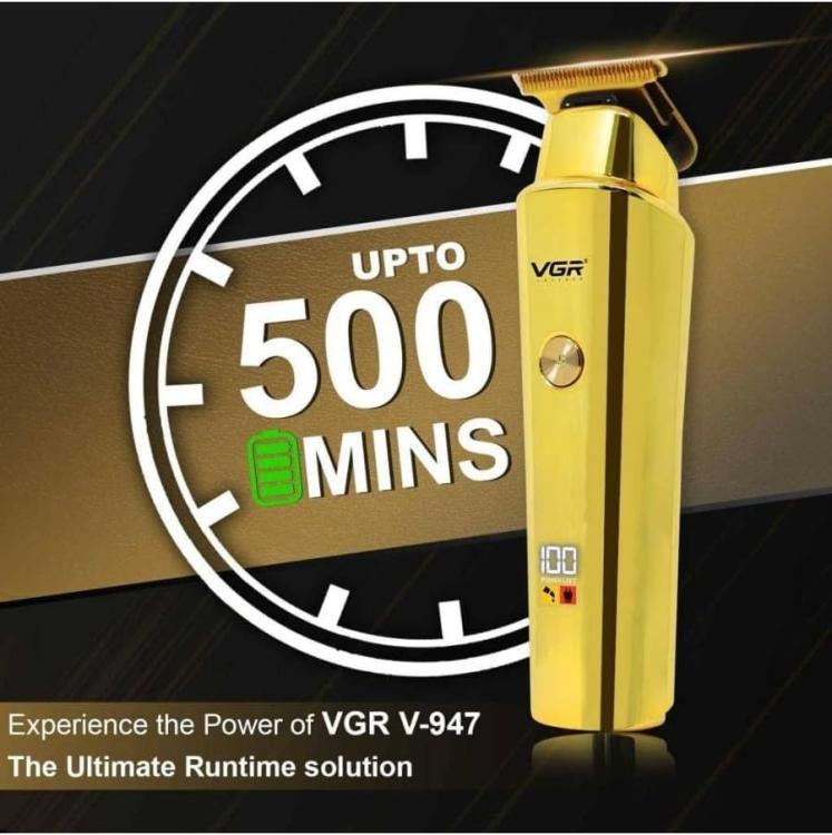 Vgr V947 Trimmer Tagliacapelli Rasoio Ricaricabile Zero Rifinitore Barba Display