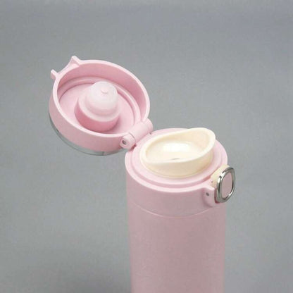 Borraccia Termica Thermos Acciaio Inox Bottiglia 500Ml (24H) Tappo a Scatto con Beccuccio | Rosa / Azzurro