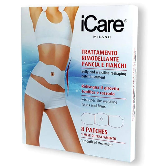 Icare Trattamento Rimodellante Snellente Pancia e Fianci Patches 8 buste