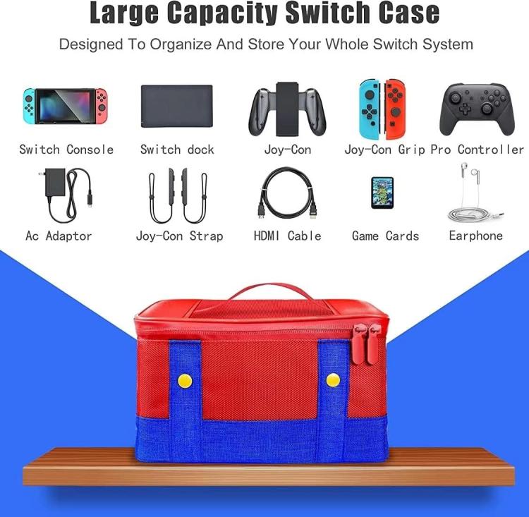 Xtreme Borsa Da Viaggio Organizer Zaino Nintendo Switch, Switch 2, Oled E Lite