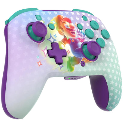 Turtle Beach - Rematch - Super Mario (Invincible Mario) Glow In the Dark - Controller da gaming wireless per Nintendo Switch 2, Funziona anche con Nintendo Switch/Oled/Lite - Pulsante C non disponibile.