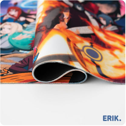 Naruto: Shippuden - Tappetino per Tastiera e Mouse Pad per Scrivania Gaming PC, Impermeabile e Antiscivolo 80x35 cm | Accessori Gaming: Desk Mat Gadget
