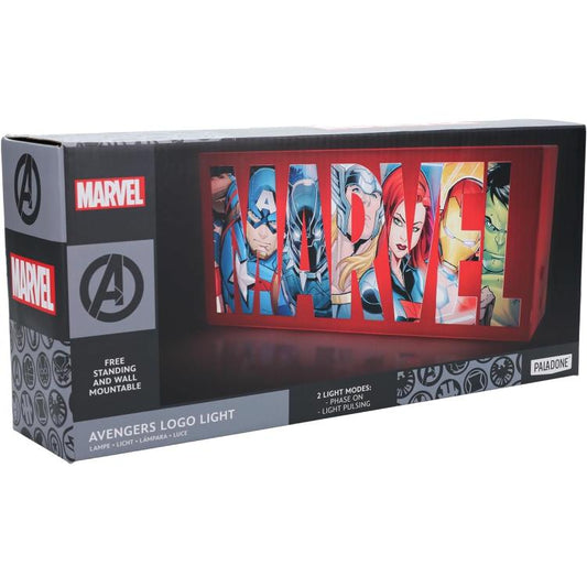 Paladone Lampada Marvel Avengers Logo Light Led Luce Illuminazione Tavolo Parete