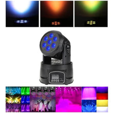 Testa Mobile Rotante Faro Disco Dj Par Led Rgbw 80W Dmx Wash Proiettore Programm