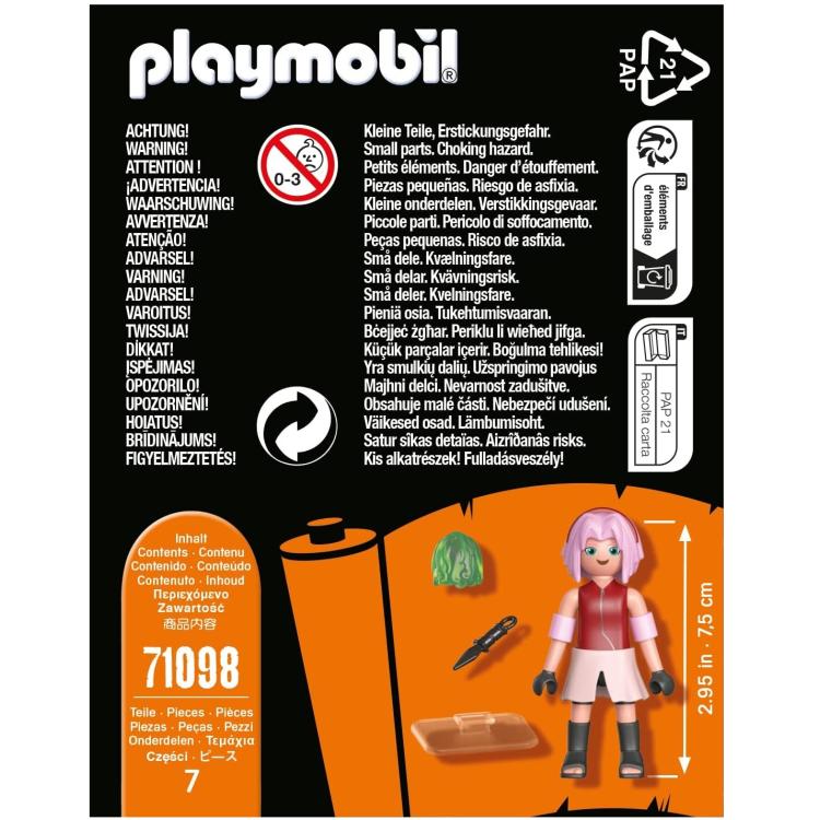 Playmobil - Naruto Shippuden: Sakura 71098 Action Figure Figura Collezione 7Pc