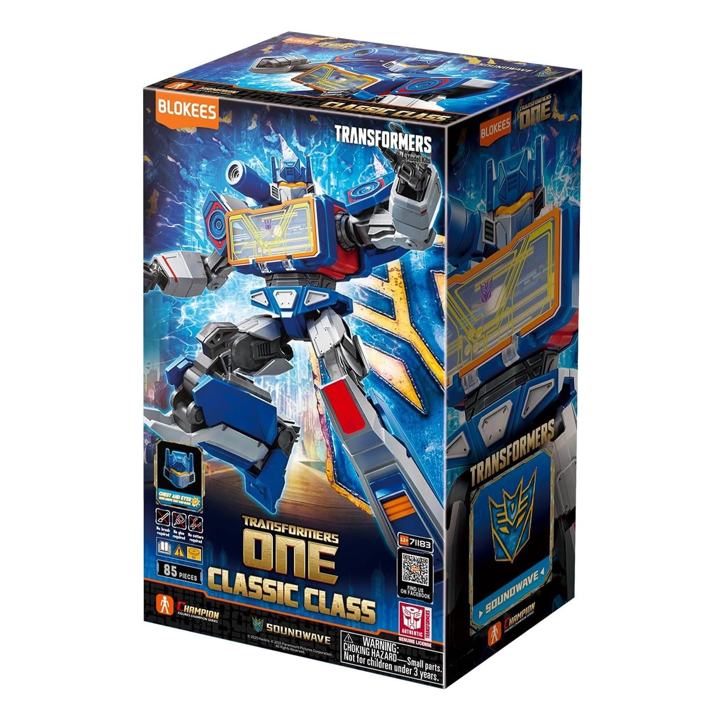 Blokees Transformers Model Kit Classic Class 17 (Soundwave) Action Figure 71183
