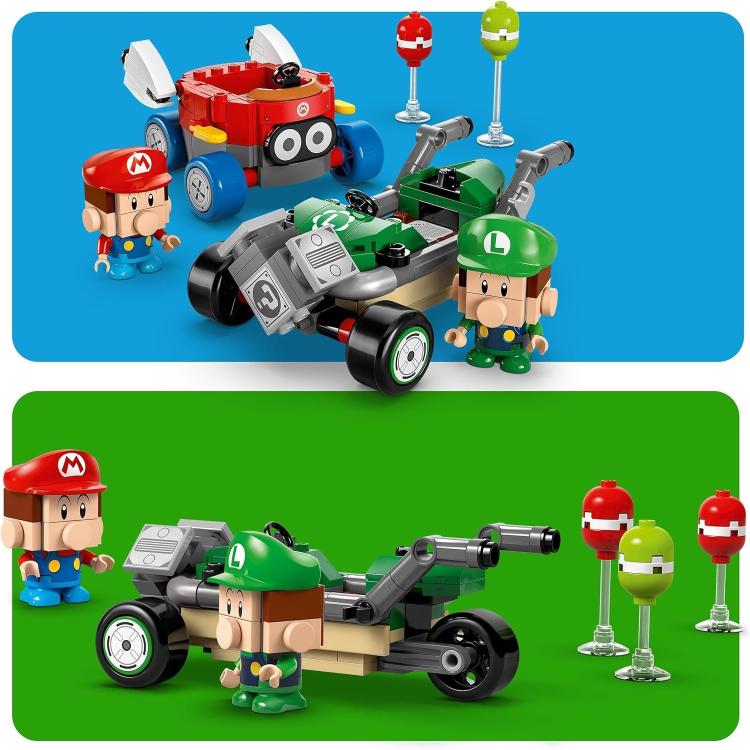 Lego - Super Mario Kart 72034 (Baby Mario Vs Baby Luigi) Set Con Figure 321Pz 8+
