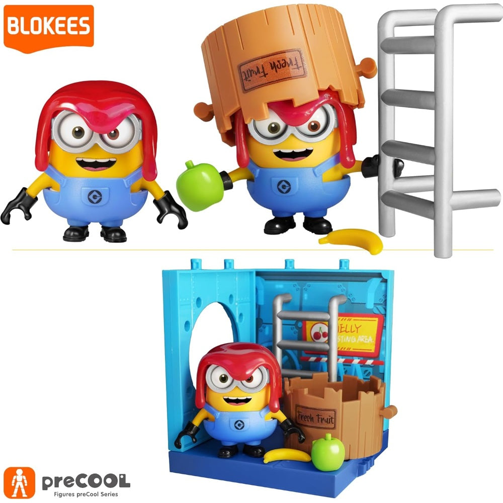 Blokees Minions - PreCool - Jelly Factory - Series 1 - Plastic Model Kits (Blind Box) CASE OF 8 - Action Figure da Collezione 74839