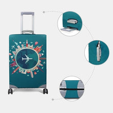 Copri Valigia da Viaggio Tg.XL Copertura Elastica per Trolley Coperchio Custodia Bagaglio (Varie Fantasie Colorate)