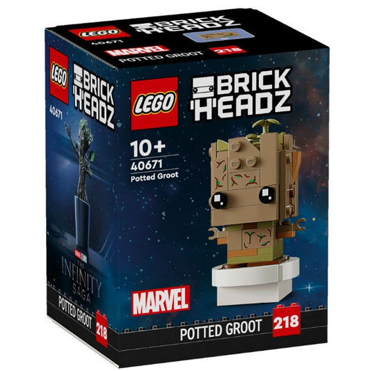 Lego - Brickheadz 40671 Marvel (Groot In Vaso) Infinity Saga - Figure 218 - 10+
