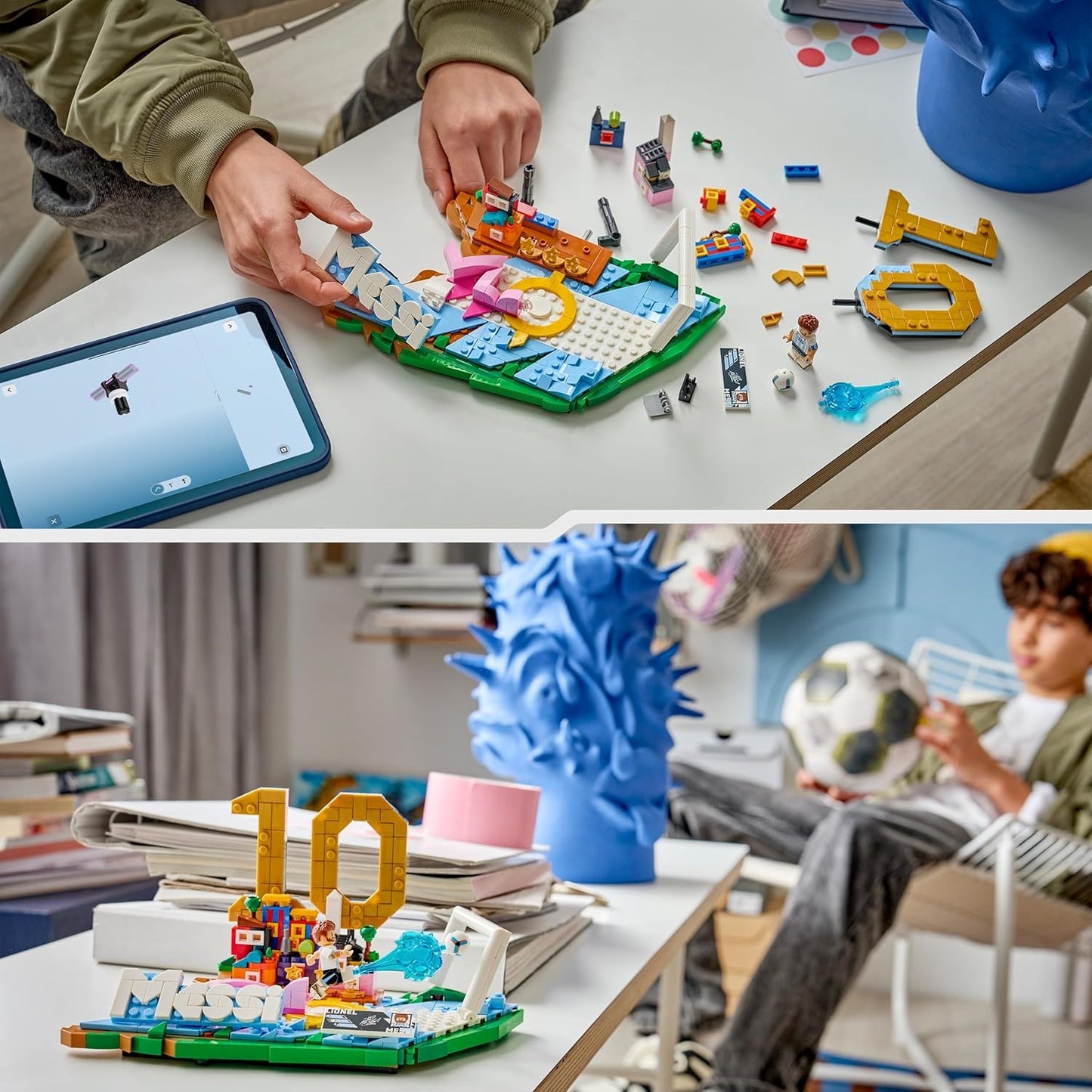 LEGO Editions 43011 (Lionel Messi) Highlights Calcistici Leggenda del Calcio - 500 pcs Kit Modellismo con Action Figure 3D da Esposizione - Giocattolo Decorazione Cameretta - Regalo per Bambini e Bambine da 10 Anni e Fan Adulti (World Cup 2026)