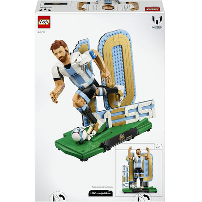 LEGO Editions 43015 (Lionel Messi) Leggenda del Calcio 958 pcs Kit Modellismo con Action Figure 3D da Esposizione - Giocattolo Decorazione Cameretta - Regalo per Bambini e Bambine da 12 Anni e Fan Adulti World Cup 2026