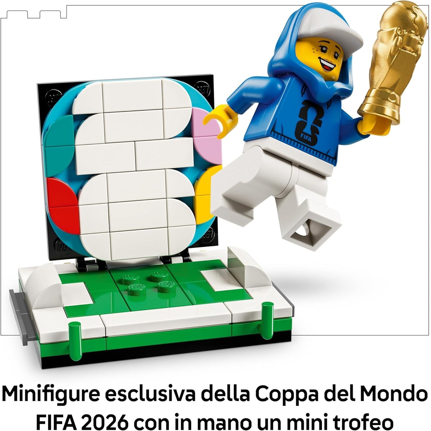 LEGO Editions 43020 (Trofeo Ufficiale della Coppa del Mondo FIFA) 2842 pcs Kit Modellismo per Action Figure 3D da Esposizione - Giocattolo Decorazione Cameretta - Regalo per Bambini e Bambine da 10 Anni e Fan Adulti Sport Calcio (World Cup 2026)