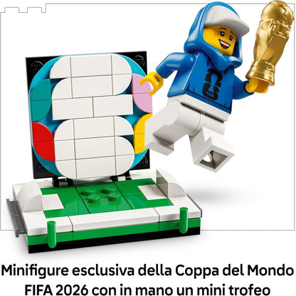 LEGO Editions 43020 (Trofeo Ufficiale della Coppa del Mondo FIFA) 2842 pcs Kit Modellismo per Action Figure 3D da Esposizione - Giocattolo Decorazione Cameretta - Regalo per Bambini e Bambine da 10 Anni e Fan Adulti Sport Calcio (World Cup 2026)