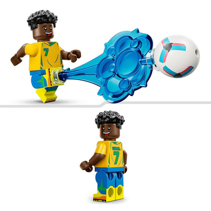 LEGO Editions 43027 (Vini Jr.) Highlights Calcistici Leggenda del Calcio - 510 pcs Kit Modellismo con Action Figure 3D da Esposizione - Giocattolo Decorazione Cameretta - Regalo per Bambini e Bambine da 10 Anni e Fan Adulti (World Cup 2026)