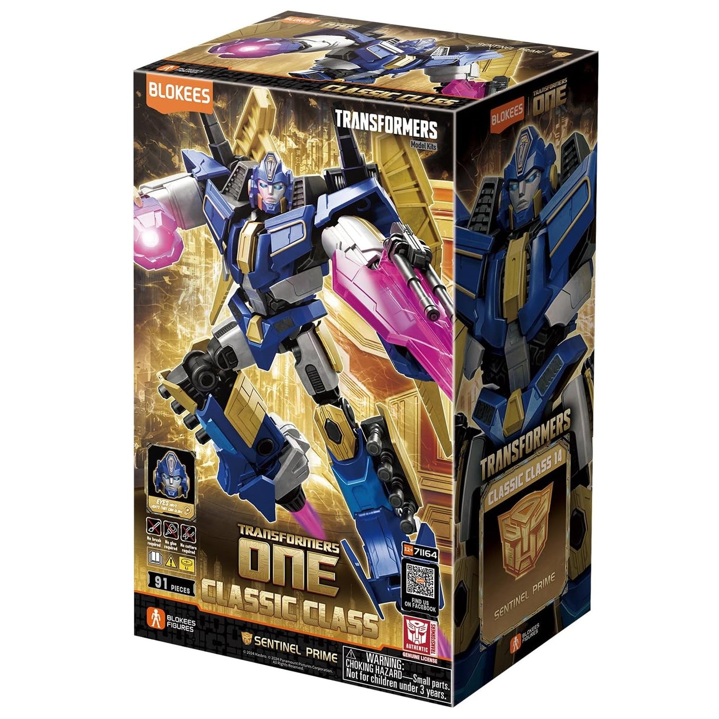 Blokees Transformers Model Kit Classic Class 14 (Sentinel Prime) Action Figure 71164