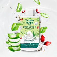 Tulipan Negro Lozione Corpo Crema (Aloe Vera Cotone E Rosa) 400Ml Rigenerante