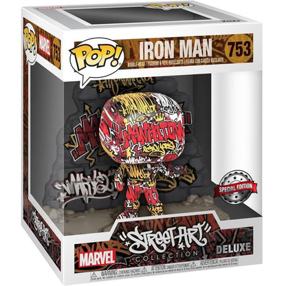 Funko Pop ! Marvel Street Art Collection Deluxe - Iron Man (753) Special Edition