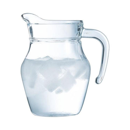 BROCCA IN VETRO DA 0.5 LITRI CARAFFA 0,5LT PER ACQUA VINO SUCCO RISTORANTE HOTEL