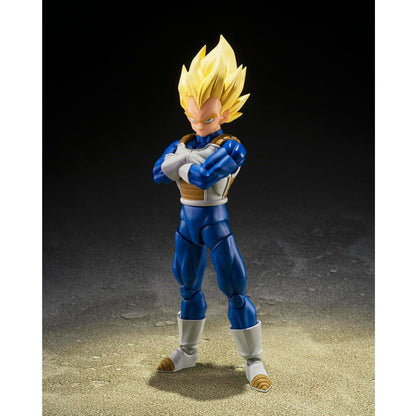 Bandai S.H. Figuarts - Dragon Ball Z: Super Saiyan Vegeta (Dangerous Pride) Action Figure da Collezione 14 cm