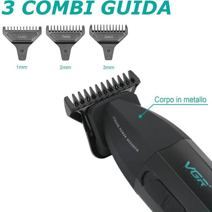 Vgr Salon Series V906 Regolabarba Rasoio Trimmer Regola Barba Super Zero Display