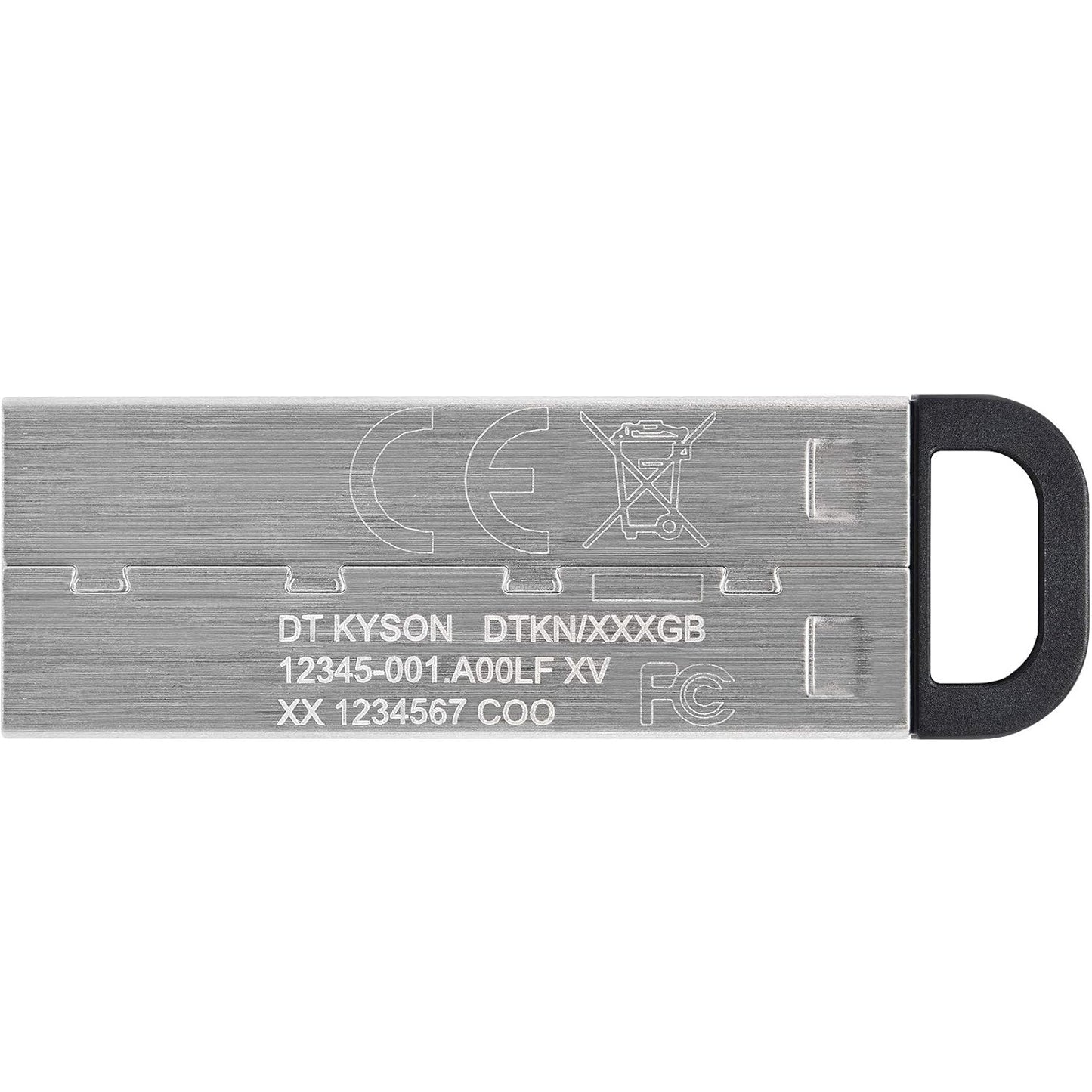 Kingston Pendrive 256GB DTKN/256GB Data Travel Kyson USB-A 3.2 Chiavetta Memoria Metal Argento PC 200MB/s