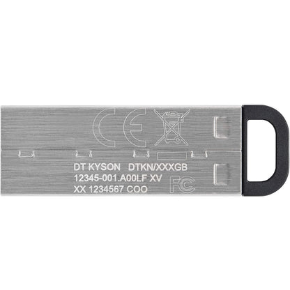 Kingston Pendrive 256GB DTKN/256GB Data Travel Kyson USB-A 3.2 Chiavetta Memoria Metal Argento PC 200MB/s