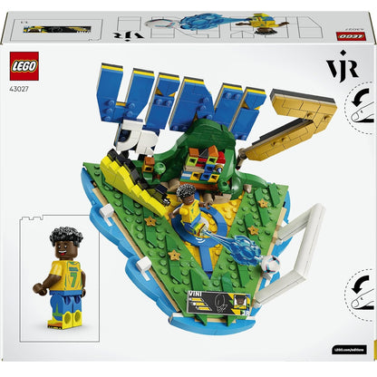 LEGO Editions 43027 (Vini Jr.) Highlights Calcistici Leggenda del Calcio - 510 pcs Kit Modellismo con Action Figure 3D da Esposizione - Giocattolo Decorazione Cameretta - Regalo per Bambini e Bambine da 10 Anni e Fan Adulti (World Cup 2026)