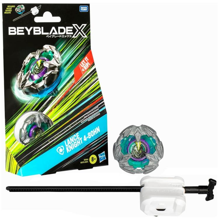Hasbro - Beyblade X - Starter Pack Top (Lance Knight 4-80Hn) 1 Trottola (G0184)