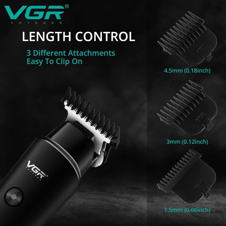 Vgr V937 Trimmer Rasoio Ricaricabile Tagliacapelli Rifinitore Zero Barba Display