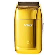 VGR V-399 Rasoio Barba Elettrico Ricaricabile Professionale 2 Lame e Display Led