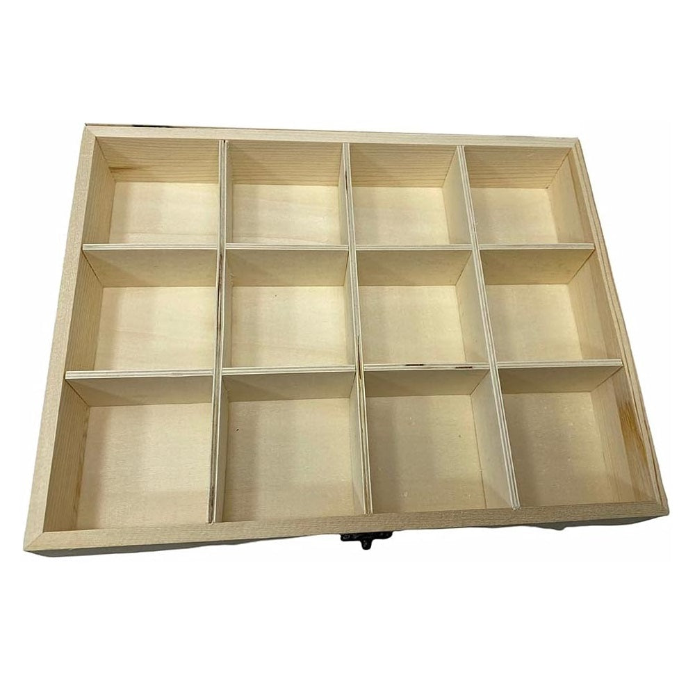 Bacheca In Legno 12 Posti Porta Vetro Espositore Vetrinetta Minuterie Decoupage
