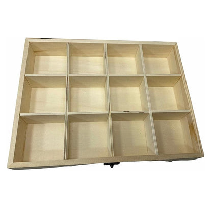 Bacheca In Legno 12 Posti Porta Vetro Espositore Vetrinetta Minuterie Decoupage