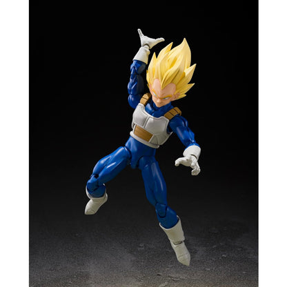 Bandai S.H. Figuarts - Dragon Ball Z: Super Saiyan Vegeta (Dangerous Pride) Action Figure da Collezione 14 cm