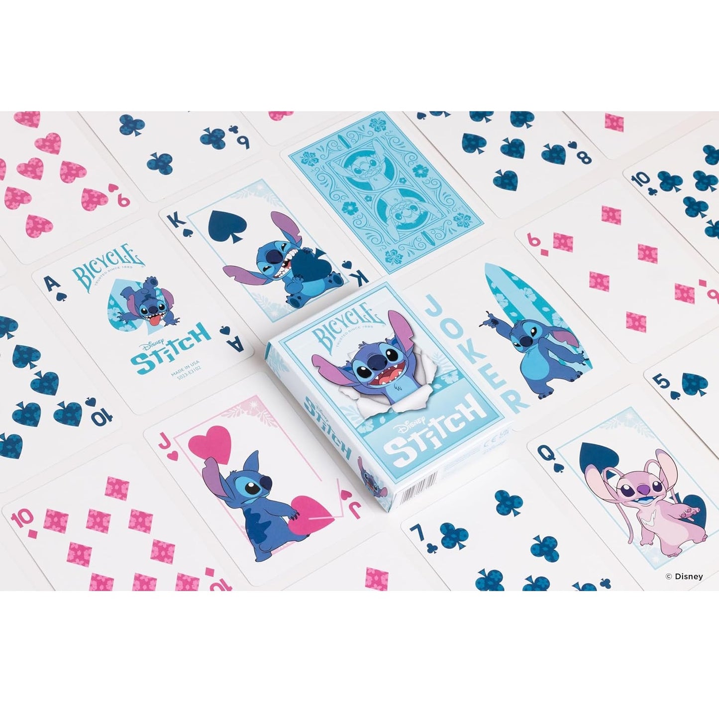 Bicycle - Disney (Lilo & Stitch) - Playing Cards - Mazzo di Carte da Collezione, Poker, Magia e Cardistry basato sul famoso film di Animzione Disney