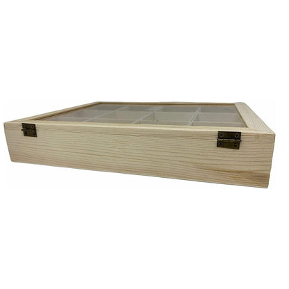 Bacheca In Legno 12 Posti Porta Vetro Espositore Vetrinetta Minuterie Decoupage
